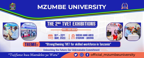 CALL FOR APPLICATION INTO POSTGRADUATE AND NON- DEGREE PROGRAMMES OF THE MZUMBE UNIVERSITY FOR THE ACADEMIC YEAR 2023/2024 FOR THE OCTOBER, 2023 INTAKE